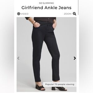 Chico’s So Slimming Girlfriend Slim Leg Ankle Jeans
